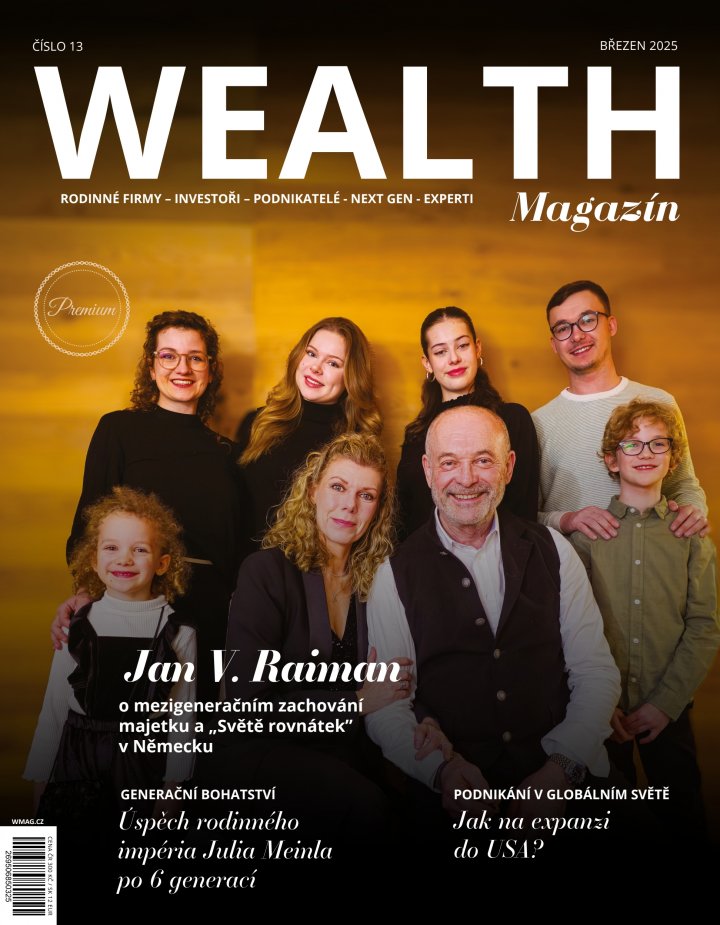 titulní strana časopisu Wealth Magazín - Premium a jeho předplatné