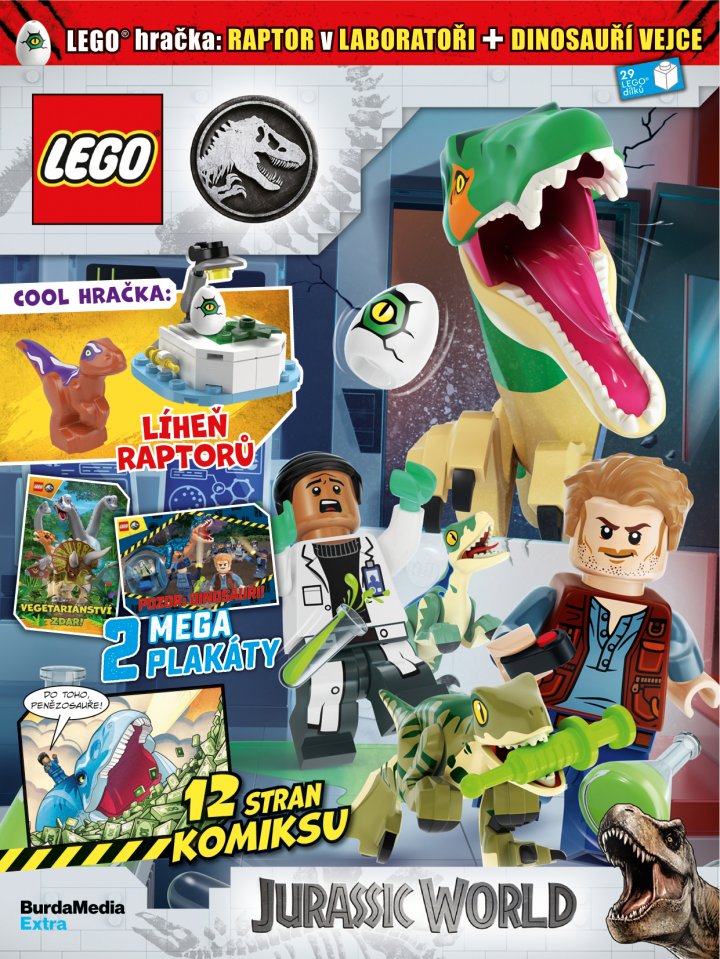 titulní strana časopisu LEGO® Jurassic World™ a jeho předplatné