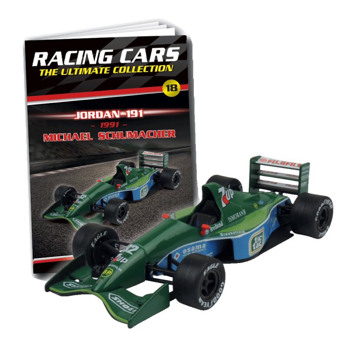 titulní strana časopisu Racing Cars (formule) a jeho předplatné