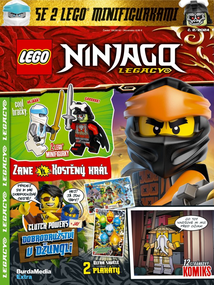 titulní strana časopisu LEGO® NINJAGO® Legacy a jeho předplatné