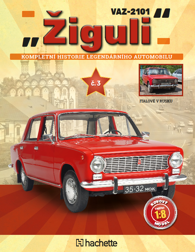 titulní strana časopisu VAZ - 2101 Žiguli Hachette a jeho předplatné