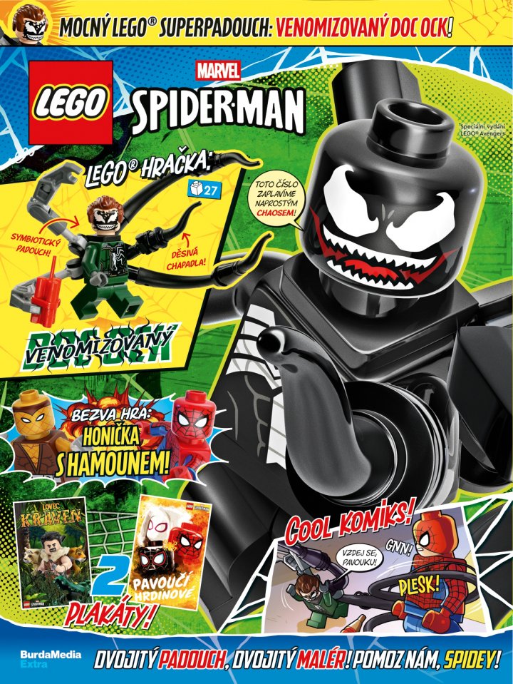 titulní strana časopisu LEGO® MARVEL a jeho předplatné