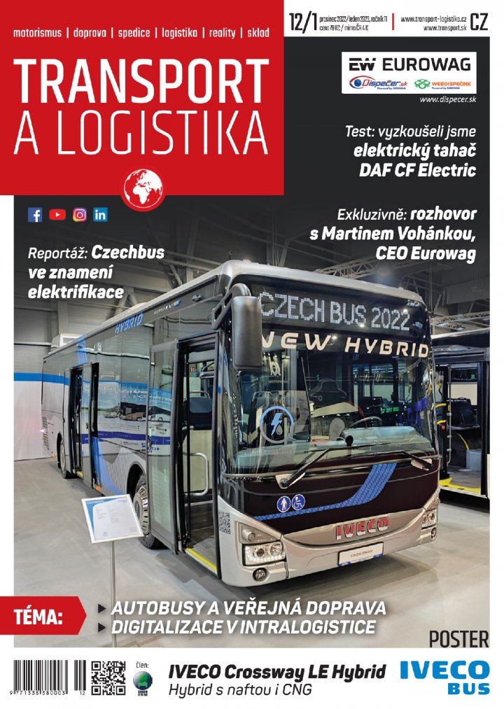 titulní strana časopisu TRANSPORT a LOGISTIKA a jeho předplatné