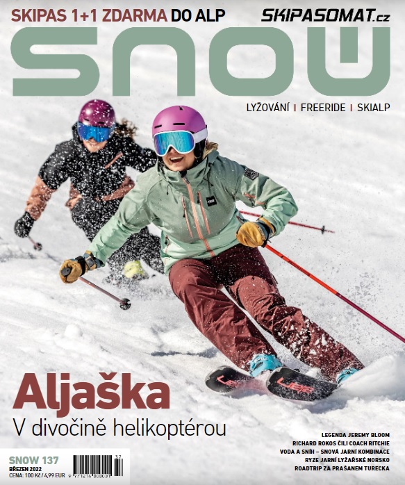 titulní strana časopisu SNOW a jeho předplatné