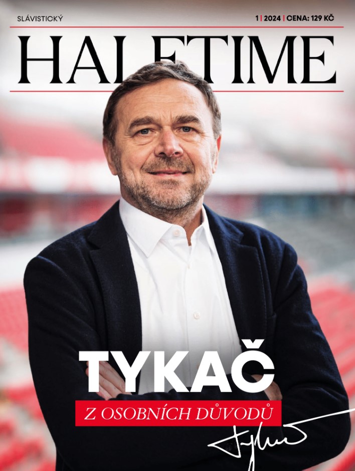 titulní strana časopisu Slávistický HALFTIME a jeho předplatné