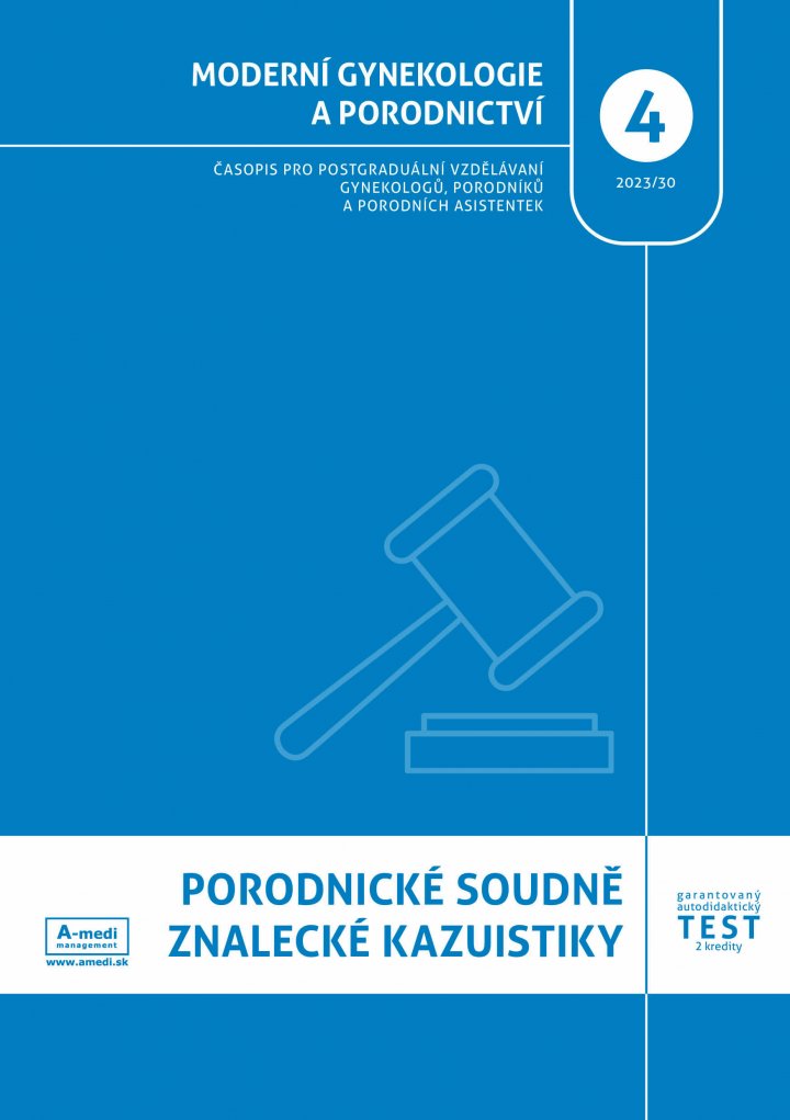 titulní strana časopisu Moderní gynekologie a porodnictví a jeho předplatné