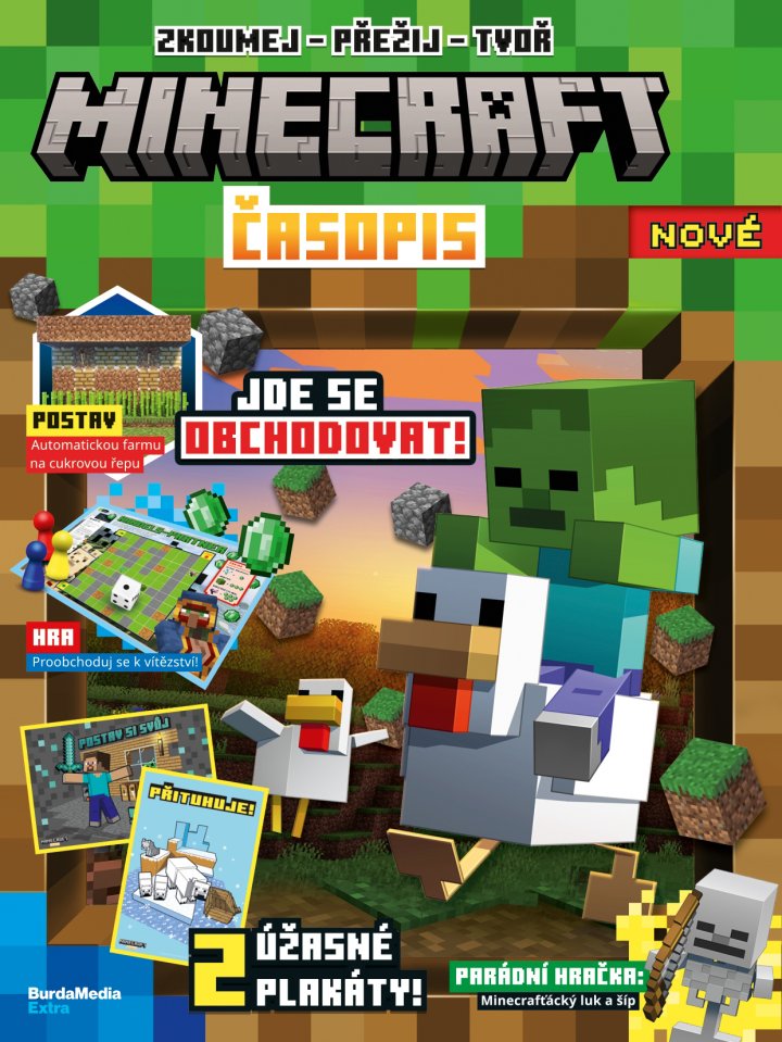 titulní strana časopisu Minecraft a jeho předplatné