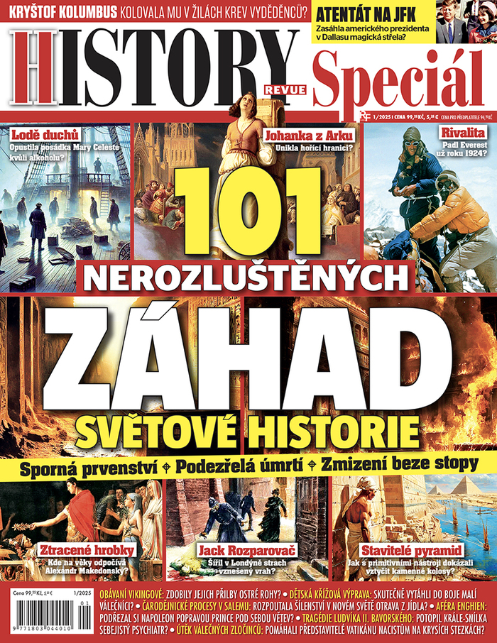 titulní strana časopisu History Speciál a jeho předplatné