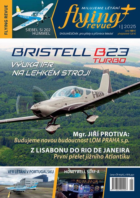 titulní strana časopisu Flying revue a jeho předplatné