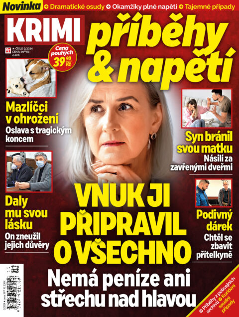 titulní strana časopisu KRIMI revue - Příběhy a jeho předplatné