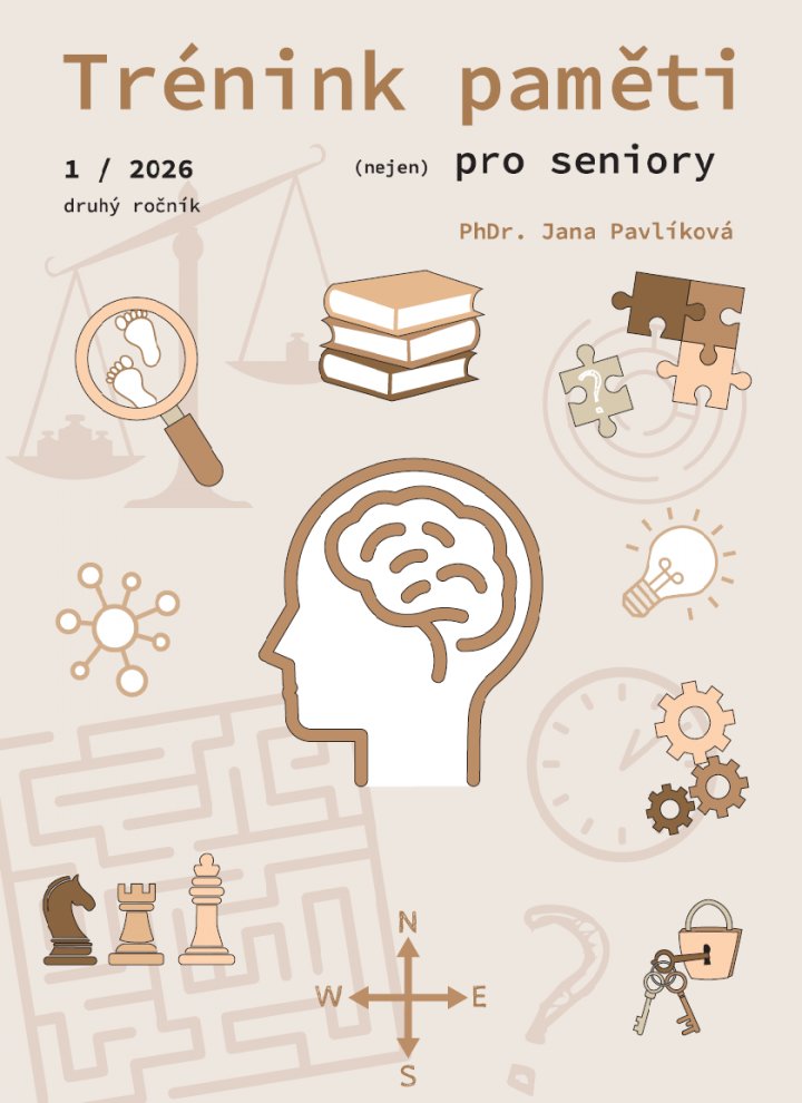 titulní strana časopisu Tréning paměti a jeho předplatné