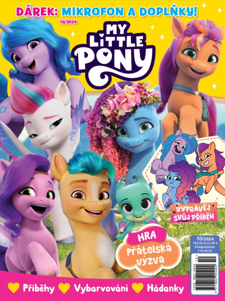 titulní strana časopisu My Little Pony a jeho předplatné