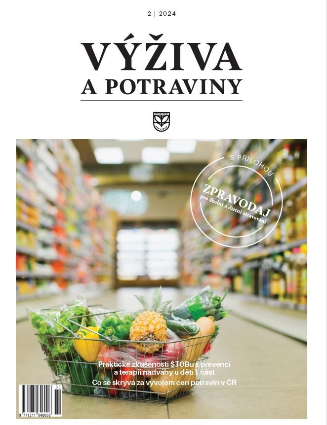 titulní strana časopisu Výživa a potraviny a jeho předplatné