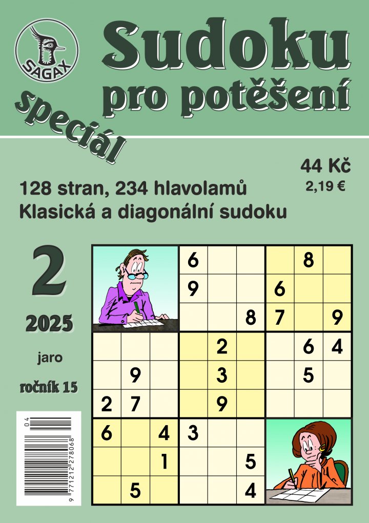 titulní strana časopisu Sudoku pro potěšení speciál a jeho předplatné