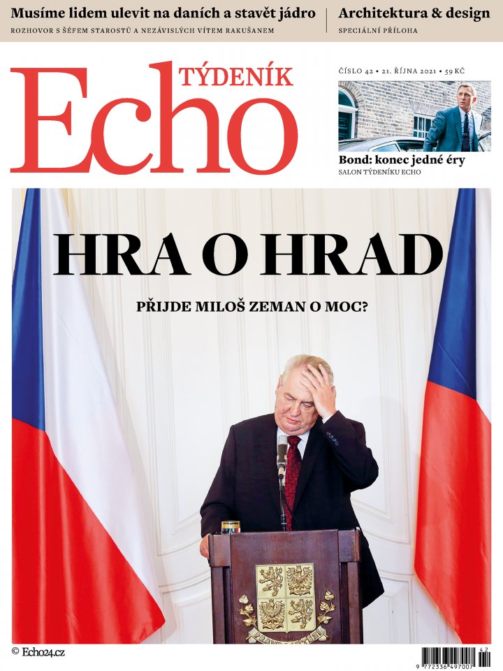 titulní strana časopisu Týdeník Echo a jeho předplatné