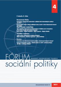 obálka časopisu Fórum sociální politiky