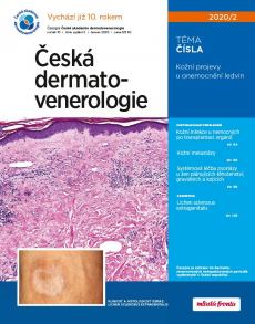obálka časopisu Česká Dermatovenerologie