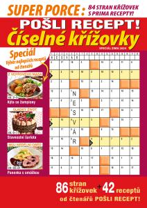 obálka časopisu Pošli recept Superporce číselné křížovky