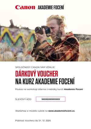  12× časopis FotoVideo 760 Kč + voucher na na workshop zdarma z nabídky kurzů Akademie Focení.   Workshop si můžete vybrat na www.akademiefoceni.cz