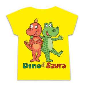  Tričko Dino a Saura  - velikosti 104 a 116 