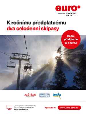 K ročnímu předplatnému získáte dva celodenní skipasy do lyžařských středisek Ještěd, Špindlerův Mlýn, Špičák na Šumavě (dle Vašeho výběru - uveďte prosím do poznámky).