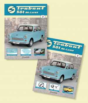 V balíčku obdržíte Trabant 601 de Luxe číslo 2 a zdarma číslo 3.