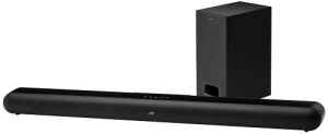  Soundbar JVC TH-E631B Elegantní, štíhlý soundbar 2.1 se čtveřicí reproduktorů a separátním bezdrátově připojeným subwooferem s výrazným bassreflexem dokáže umocnit, obohatit a rozšířit zvuk každého televizoru tak, že zní jako v kině. Obdobně skvěle však zprostředkuje také zvuk přiváděný na jeho vstupy z jiných audiopřístrojů stejně jako streamovaný před Bluetooth z mobilních zařízení či odebíraný z připojené USB paměti. Nezasloužil by si jej i váš televizor (a hlavně vaše smysly)?