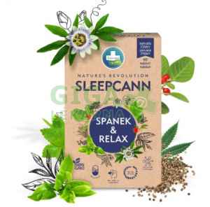  Tablety Sleepcann 
 60 tablet na lepší spánek od Annabis 
Doplněk stravy s unikátní kombinací přírodních složek, aminokyselin a vitamínů, 
který byl vyvinut pro podporu usínání, kvalitnější spánek a relaxaci. 
Kromě konopné složky v podobě oleje ze semínka obsahuje meduňku, mučenku či l-theanin. Běžná cena 379 Kč.