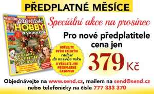  Speciální akce na prosinec  Pro nové roční předplatitele cena jen 379 Kč. Akce platí pouze pro doručení v České republice.