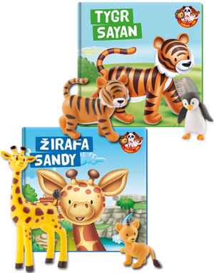 V balíčku obdržíte  čísla  2 Žirafa Sandy  (s figurkami žirafy a lvíčete) a  3 Tygr Sayan  (s figurkami tygra a tučňáka). Číslo 3 je zdarma. Cena čísla 4 a dalších je 249 Kč a  navíc obdržíte 6 doplňků PREMIUM .