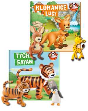 V balíčku obdržíte čísla  3 Tygr Sayan  (s figurkami tygra a tučňáka) a  4 Klokanice Lucy . Číslo 3 je zdarma. Cena čísla 4 a dalších je 219 Kč.
