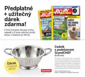 dárek k předplatnému časopisu Recepty prima nápadů
