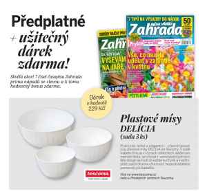 dárek k předplatnému časopisu Zahrada prima nápadů