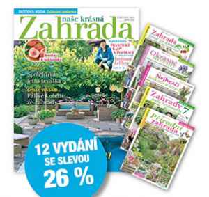 NKZ2507S Nabídka na roční předplatné na 2 tituly   12x Naše krásná zahrada + 5x tematické speciály , se slevou 26 % + DIGI VERZE ZDARMA Je nutno zadat email u odběratele! 