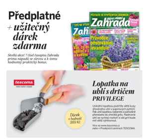 dárek k předplatnému časopisu Zahrada prima nápadů