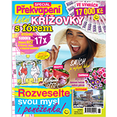 Předplaťte si časopis Překvapení na 3 měsíce 
 za akční cenu  
a získáte speciál Překvapení 6/2025 – Letní křížovky s fórem v hodnotě 24,90 Kč.
  

 Speciál Překvapení – 6/2025 – Letní křížovky s fórem  
„ROZVESELTE SVOU MYSL I PENĚŽENKU!“ 
Tipy z OBSAHU: 
 - Zajímavosti/Střípky: Smích je nejlepší lékař 
 - Cestování: 5 tipů, kam s dětmi za prázdninovým dobrodružstvím 
 - Zahrada: ASTRY, barevné hvězdy našich zahrad  
 - Recepty: Melounové léto 
 - Dekor: Doba kamenná aneb Nápadité tvoření z oblázků 
 - Letní krimi: Smrt na přehradě 
+ 17x Křížovky S FÓRY, SUDOKU 
Filmový kvíz & Slunce, moře a báječné komedie 
+  Peněžní VÝHRY - Za tajenky celkem 17 000 Kč ve výhrách 
V prodeji od 12. 8. 2025, Cena 24,90 Kč.




  
Cena zahrnuje poštovné a balné.
  

Neváhejte a objednávejte ihned. Nabídka platí jen do vyčerpání zásob dárků. 
Dárky vám rezervujeme dva týdny od objednání předplatného (do té doby je třeba předplatné uhradit). 
Dárky zasíláme do 30 dnů od zaplacení na adresu plátce prostřednictvím České pošty. 
Nabídka platí pouze pro předplatné doručované do České republiky.


  
Předplatné je na 3 měsíce.

  
 Elektronická verze  časopisu je k tištěné verzi zcela  ZDARMA .
 
Registrujte se na  www.Mojepredplatne.cz  a čtěte svůj oblíbený titul až na 4 zařízeních v E-KNIHOVNĚ.