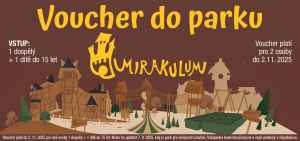 Dárek za předplatné - Voucher do parku Mirakulum pro jednoho dospělého a jedno dítě v hodnotě 840 Kč
Voucher platí do 2. 11. 2025 pro dvě osoby 1 dospělý + 1 dítě do 15 let. Nelze ho uplatnit 7. 9. 2025, kdy je park pro veřejnost uzavřen. Vstupenka bude doručena na e-mail uvedený v objednávce. 

Akce je omezena do vyprodání zásob. Platí do 14. 9. 25.
