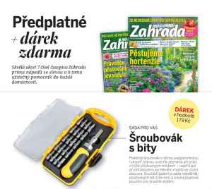 Dárek pro nové předplatitele -  Šroubovák s bity v hodnotě 179 Kč.  