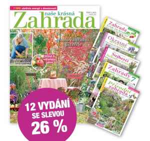 NKZ2407S Nabídka na roční předplatné na 2 tituly   12x Naše krásná zahrada + 5x tematické speciály  , se slevou 26 % + DIGI VERZE ZDARMA Je nutno zadat email u odběratele! 