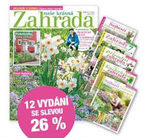 NKZ2603S Nabídka na roční předplatné na 2 tituly   12x Naše krásná zahrada + 5x tematické speciály  , se slevou 26 % + DIGI VERZE ZDARMA Je nutno zadat email u odběratele! 