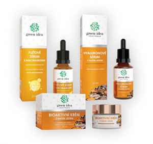 MV26VR6<br>Roční obnova tištěné +<b>PÉČE GREEN IDEA (3 ks) </b>+ DIGI ZDARMA.  Nabídka platí pro obnovu, bez přerušení odběru na více než 3 vydání, do vyčerpání zásob. Dárek se odesílá na plátce a pouze po ČR. Nutno zadat email u odběratele!<br>Popis produktu: Tři produkty Green idea, které byly vyvinuty na základě nejnovějších poznatků z oblasti fytofarmacie,
dermatologie a kosmetické péče, jsou harmonickým spojením nejúčinnějších přírodních látek
a moderních vědeckých poznatků. Společně tvoří dokonalou péči pro zralou pleť. Pravidelné
používání pomáhá obnovit přirozenou rovnováhu pokožky, neinvazivně redukuje viditelnost vrásek
a navrací pleti její vitalitu.<br>Sada obsahuje<br><b>Green idea Hyaluronové
sérum s hadím jedem 25ml</b> zajišťuje
intenzivní hydrataci a opticky
dodává liftingový efekt. Díky
kombinaci kyseliny hyaluronové
a bioaktivních peptidů pomáhá
vyhlazovat jemné linky a dodává
pleti svěžest.<br><b>Green idea Pleťové sérum
s niacinamidem 25 ml</b> účinně sjednocuje
tón pleti, redukuje rozšířené póry
a pomáhá při péči o problematickou pleť.
Dodává pleti zdravý jas a podporuje její
obranyschopnost.<br><b>Green idea Bioaktivní krém s hadím jedem 50 ml</b> je
luxusní denní i noční péče pro zralou pleť. Přispívá
k udržení pevné a pružné pleti, zlepšuje elasticitu
pokožky a přispívá k její celkové revitalizaci.
