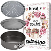 Předplaťte si Týdeník Květy na rok 
a získáte jako dárek sadu pečících forem Tescoma a knihu Zážitkář – Cukrárna v celkové hodnotě 1238 Kč.
  

 Sada pečicích forem Tescoma  
Oblíbené formy z rodiny DELÍCIA  
Udělejte si radost a získejte k předplatnému kvalitní kovové formy TESCOMA. 
Na sladké i slané koláče se bude hodit forma s vlnitým okrajem DELÍCIA o průměru 28 cm, 
na dorty nebo cheesecake využijete rozkládací formu na dort DELÍCIA o průměru 20 cm a tu nejlepší domácí pizzu upečete s pomocí perforované formy na pizzu DELÍCIA o průměru 32 cm, 
můžete ji samozřejmě využít i na sladké koláče. 
Všechny tyto formy jsou opatřeny vysoce odolným antiadhezním povlakem, který zabraňuje připalování. 
Více o produktech na  www.tescoma.cz.   
Sada 3 forem 
 - forma s vlnitým okrajem DELÍCIA o průměru 28 cm 
 - rozkládací formu na dort DELÍCIA o průměru 20 cm 
 - perforované formy na pizzu DELÍCIA o průměru 32 cm

  
 Kreativ Zážitkář - Cukrárna  
Moje domácí cukrárna. Edice zážitkářů přichází novinka pro všechny, kdo rádi mlsají a také třeba sami pečou.
Poznamenejte si svoje nejoblíbenější sladké recepty do speciálního knižního receptáře, 
který se jen tak nerozpadne a vydrží ještě vašim dětem. Pár zaručených receptů už tam čeká jako nenápadná výzva! 
Rozdělte si recepty přehledně do kapitol a už nebudete muset hledat, jak upéct nový dort k narozeninám nebo nové cukroví. 
Výrobce: VLTAVA LABE MEDIA a.s.


  
Neváhejte a objednávejte ihned. Nabídka platí jen do vyčerpání zásob. 

  
Předplatné je na 12 měsíců.


  
 Elektronická verze  časopisu je k tištěné verzi zcela  ZDARMA .
 
Registrujte se na  www.Mojepredplatne.cz  a čtěte svůj oblíbený titul až na 4&nbsp;zařízeních v E-KNIHOVNĚ.

