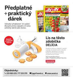 dárek k předplatnému časopisu Recepty prima nápadů