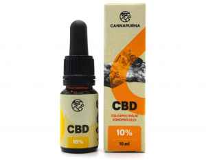  10% CBD olej s 0,5 % THC 
 Prémiové full spectrum od Cannapurny 
Poctivý celospektrální extrakt s vyšším, ale stále bezpečně legálním obsahem THC. Vyrobeno z konopí vypěstovaného, usušeného a zpracovaného v České republice. Rozpuštěno v kvalitním MCT oleji s obsahem 10 % přírodního CBD – bez přidávání izolátů.

