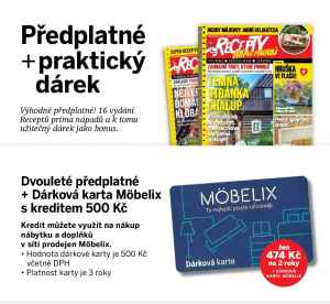 dárek k předplatnému časopisu HOME
