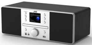  mikrosystém JVC RD-E874B Bohatě vypravený a skvěle hrající stereofonní systém s výkonem 2× 10 W zprostředkuje rozhlasové vysílání nejen z pásem FM a DAB+, ale dosáhne přes wifi rovněž na internetové stanice z celého světa i na veškeré podcasty. A protože dovede také přehrávat záznamy z vložených cédéček, externích USB pamětí, mobilních telefonů i dalších zdrojů připojených buď přes Bluetooth, nebo kabelem, uplatní se stejně dobře jako hlavní domácí audiosystém i jako praktický osobní audiospolečník do pracovny, kuchyně či ložnice, kde dokáže zastoupit i budík.