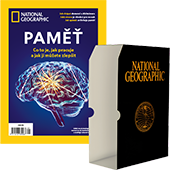 Předplaťte si National Geographic na rok
 za akční cenu  
a získáte speciál National Geographic 2026/01 - Paměť + praktický pořadač.
  

 Speciál National Geographic – Paměť  
PAMĚŤ JE PROPOJENA s emocemi, tělesnými pocity a naším okolím.  
Utváří to, kým jsme, a pomáhá nám plánovat budoucnost a orientovat se v ní. 
Bez paměti bychom se nemohli učit ani rozvíjet, protože veškeré učení stojí na základech předchozích znalostí.
Naše vzpomínky však nejsou uloženy v kartotéce, kde bychom jednoduše otevřeli zásuvku a vytáhli si vzpomínku, kterou hledáme. 
Paměť je složitý systém zahrnující mnoho oblastí mozku a různých procesů. 
Každá zkušenost, kterou prožijeme, navíc mění spojení a vzpomínky v rozsáhlých neuronových sítích našeho mozku.
Naše paměť funguje na mnoha úrovních a propojuje současné zážitky s minulými událostmi. 
Když čtete tento text, některé informace si zapamatujete jen na několik sekund, jiné na hodiny, 
některé drobné poznatky na dny a možná si budete pamatovat ty nejzajímavější myšlenky (pro vás) ještě po letech. 
Některé poznatky se mohou dokonce vstřebat tak, že si ani neuvědomíte, že je znáte, dokud se vás někdo nezeptá:
V tomto Speciálu se dozvíte, jak paměť funguje, jak se během života mění a jak si ji lze udržet v dobré kondici. 
Cena 149 Kč, vychází 17. 6. 2026.

  
 Pořadač National Geographic  
Praktický kartonový pořadač NG na uskladnění časopisů. 



  
Neváhejte a objednávejte ihned. Nabídka platí jen do vyčerpání zásob. 


  
Předplatné je na 12 měsíců.
  




Předplatné na Slovensko objednávejte  ZDE .
Předplatné do zahraniční objednávejte  ZDE . 
  

Předplatitelé časopisu NATIONAL GEOGRAPHIC se stávají 