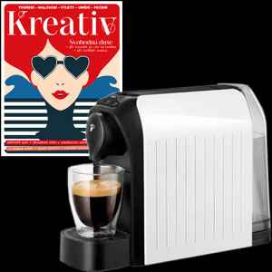 Předplaťte si Kreativ na 1 rok 
a získejte kávovar Tchibo Cafissimo easy WHITE v hodnotě 1599 Kč.


Tchibo Cafissimo easy WHITE

Dokonalý požitek z kávy v pohodlí domova – easy! V kávovaru Cafissimo easy se snoubí nejjednodušší ovládání a nejmodernější design s maximálním požitkem z kávy v nejvyšší kvalitě Tchibo. Vychutnejte si právě teď dokonale připravené Espresso, Caffè Crema nebo kávu podle aktuální chuti a nálady, a to zcela jednoduše stisknutím tlačítka. S kávovarem Cafissimo easy si teď milovníci kávy dokážou ve vlastní kuchyni splnit každé přání! Díky patentovanému systému tří tlaků pro spařování kávy je každá kávová specialita připravována pod optimálním tlakem – doma si tak můžete vychutnat skvělou kávu jako z oblíbené kavárny. O vítanou rozmanitost se postará velký sortiment kávových kapslí Tchibo, které jsou dokonale uzavřené pro zachování aromatu.

Informace o produktu:
Rozměry (š x v x h): cca 12 x 32 x 24,5 cm
Objem zásobníku na vodu: 650 ml
Objem zásobníku na použité kapsle: 4 kapsle

Více o produktu na www.tchibo.cz.



Neváhejte a objednávejte ihned. 
Nabídka platí jen do vyčerpání zásob dárků. 
Dárky vám rezervujeme dva týdny od objednání předplatného (do té doby je třeba předplatné uhradit). 
Dárky zasíláme do 30 dnů od zaplacení na adresu plátce - jako balík na poštu.
Nabídka platí pouze pro předplatné doručované do České republiky.


Předplatitelé se zároveň stávají součástí věrnostního programu Kreativ – získáte speciální slevy u našich partnerů.


Předplatné je na 12 měsíců (Kreativ vychází jako dvouměsíčník).
Elektronická verze časopisu je k tištěné verzi zcela ZDARMA.

Registrujte se na www.Mojepredplatne.cz a čtěte svůj oblíbený titul až na 4 zařízeních v E-KNIHOVNĚ.