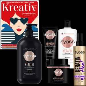 Předplaťte si Kreativ na 1 rok 
a získejte balíček vlasové kosmetiky Syoss od Henkel v hodnotě 1000 Kč.


Balíček vlasové kosmetiky Syoss Keratin od Henkel

Hledáte komplexní péči pro vaše lámavé a slabé vlasy? Nebo jen chcete obnovit kvalitu vaší hřívy po náročném létě? 
To vše vám zaručí prémiová řada vlasových produktů Syoss Keratin, která obsahuje šampon, balzám a intenzivní balzám. 
Nově v této řadě najdete i intenzivní masku, kterou můžete použít až na čtyři způsoby. 
Všechny produkty mají jedno společné: obsahují směs aminokyselin a modrého lotosu, který je známý svým omlazujícím efektem, vlasům dodává život, výživu a obnovuje jejich strukturu. 
Řada Syoss Keratin vaše unavené vlasy intenzivně ošetří a dodá blahodárný keratin tam, kde je potřeba hloubková výživa. 
Zároveň bojuje proti krepatění vlasů, obnovuje jejich lesk a vyhlazuje vlákna.

Balíček obsahuje:
- Keratin Heat Spray 200 ml
- Hair mask Keratin Boost 500 ml
- Conditioner Deep Keratin 250 ml
- Shampoo Keratin 750 ml
- Conditioner Keratin 440 ml
 



Neváhejte a objednávejte ihned. 
Nabídka platí jen do vyčerpání zásob dárků. 
Dárky vám rezervujeme dva týdny od objednání předplatného (do té doby je třeba předplatné uhradit). 
Dárky zasíláme do 30 dnů od zaplacení na adresu plátce - jako balík na poštu.
Nabídka platí pouze pro předplatné doručované do České republiky.


Předplatitelé se zároveň stávají součástí věrnostního programu Kreativ – získáte speciální slevy u našich partnerů.


Předplatné je na 12 měsíců (Kreativ vychází jako dvouměsíčník).
Elektronická verze časopisu je k tištěné verzi zcela ZDARMA.

Registrujte se na www.Mojepredplatne.cz a čtěte svůj oblíbený titul až na 4 zařízeních v E-KNIHOVNĚ.