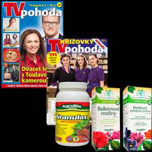 Objednejte si výhodné předplatné TV Pohoda na celý rok 
a získejte balíček 3 přípravků od AgroBio OPAVA v hodnotě 304 Kč.


Balíček 3 přípravků od AgroBio OPAVA obsahuje produkty:
 - Balkónové rostliny koncentrát (KP) 100 ml 
 - GRANULAX proti slimákům 250 g
 - Kvetoucí pokojové rostliny koncentrát (KP) 100 ml


Balkónové rostliny koncentrát (KP) 100 ml 
Odolnost balkónových rostlin. Aplikace před výskytem chorob. Přírodní produkt z bylin.
Bylinný výluh vyrobený převážně z tymiánu a zlatobýlu.


AgroBio OPAVA - GRANULAX proti slimákům 250 g 
Granulovaný přípravek proti slimákům. Zbavte se slimáků rychle a efektivně. Opravdová špička v hubení slimáků. 
Účinná látka: metaldehyd 30 g/kg.


Kvetoucí pokojové rostliny koncentrát (KP) 100 ml 
Odolnost kvetoucích pokojových rostlin. Aplikace před výskytem chorob nebo škůdců. Přírodní produkt z bylin.
Bylinný výluh vyrobený převážně z bedrníku a břízy.
 

Více informací o přípravcích najdete na agrobio.cz.


Neváhejte a objednávejte ihned. 
Nabídka platí jen do vyčerpání zásob dárků. 
Dárky vám rezervujeme dva týdny od objednání předplatného (do té doby je třeba předplatné uhradit). 
Dárky zasíláme do 30 dnů od zaplacení na adresu plátce jako balík na poštu.
Nabídka platí pouze pro předplatné doručované do České republiky.


S ročním předplatným TV Pohoda získáte víc než televizní časopis pro vaši pohodu. 
TV Pohoda přináší kromě programů 53 televizních stanic i redakční hodnocení vybraných televizních pořadů, 
aktuální televizní tipy, klepy a klípky z uměleckého prostředí, 
životní příběhy filmových a televizních hvězd, soutěže o hodnotné ceny, tipy pro zdraví a krásu, křížovku.
Předplatné je na 12 měsíců.

Navíc ZDARMA 4x ročně SPECIÁL plný křížovek a luštění.


Elektronická verze časopisu je k tištěné verzi zcela ZDARMA.

Registrujte se na www.Mojepredplatne.cz a čtěte svůj oblíbený titul až na 4 zařízeních v E-KNIHOVNĚ.
